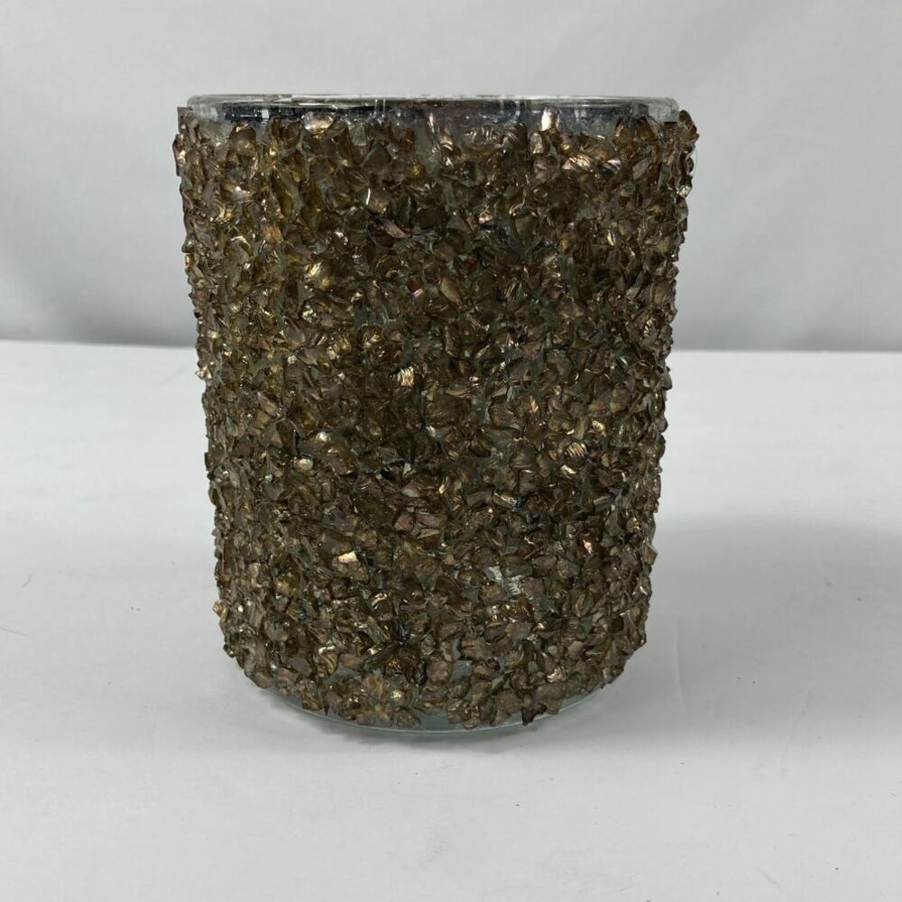 Boutique Gold Crackle Texture Decor Vase